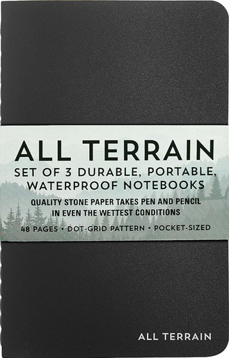 Alternative view of All Terrain Waterproof Notebooks (set of 3) (Dot Grid Pattern)