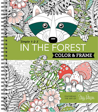 Alternative view of Color & Frame - In the Forest (Adult Coloring Book)