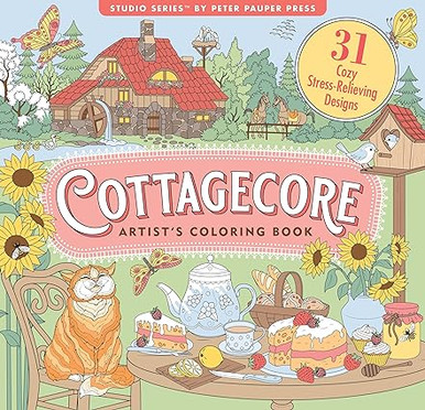 Alternative view of Cottagecore Adult Coloring Book