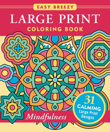 Alternative view of Large Print Coloring Book: Mindfulness
