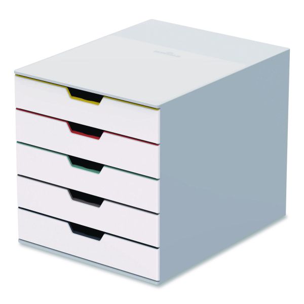 Durable Desktop Document Sorter, 5 Sections, For File Size A4 to C4, 11 x 14 x 11.5, Assorted Colors